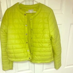 Cotton On neon green light puffer